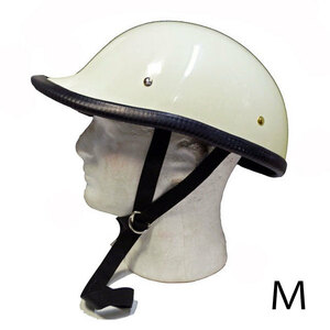 装飾用ハーフヘルメット　タイプ：グーステール　HA-23－アイボリー－サイズM
