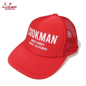 COOKMAN/クックマン　メッシュキャップ　帽子　キャップ　Mesh Cap Cookman Abbot Kinney Tomato　赤　レッド　トマト