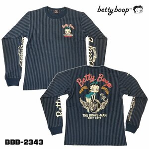 【送料無料！41%オフ！】THE BRAVEMAN×BETTY BOOP　ザ・ブレイブマン ベティーブープ 天竺長袖Tシャツ　BBB-2343－ウォバッシュ－サイズXL