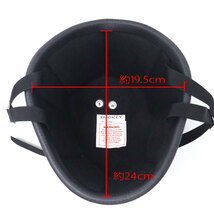 装飾用ハーフヘルメット　タイプ：スモーキー　HA-02－アイボリー－サイズM_画像4
