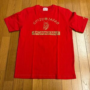 EVISU！エヴィス！半袖 Tシャツ ！赤！42！大きめの男性向け！100円スタート！