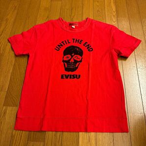 EVISU！エヴィス！YAMANE！半袖Tシャツ ！赤！42！大きめの男性向け！100円スタート！の画像1