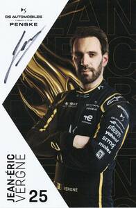 DS Automobiles PENSKE FormulaE ジャン＝エリック・ベルニュ ドライバーズカード