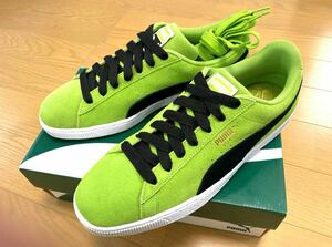 【新品】 PUMA SUEDE プーマ スエード 黄緑 黒 11 29 clyde adidas campus converse ct one star vans old skool slip on era authentic