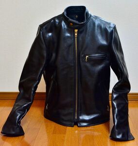 【超美品】VANSON バンソン B サイズ36 レザー　シングル　ライダース　ジャケット