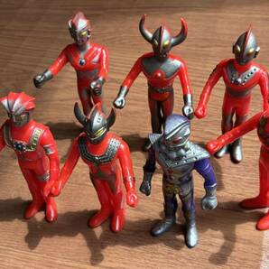 ウルトラマン ウルトラマンセット ソフビ ７体 フィギュア ヴィンテージ 当時物  昭和レトロ タロウ エース レオ チチ キングの画像4