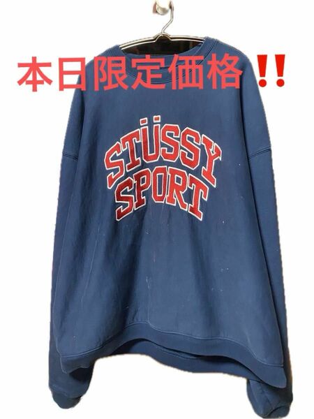 【激レア】stussy スエット　stussy sport 『コムドットやまと着用』