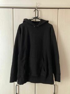 ATON エイトン size6 Black GARMENT DYE HOODIE