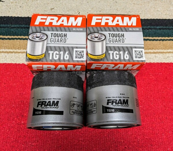 ★2個セット送料無料★　FRAM　 オイルフィルター　TG16　ジープ　ダッジ　クライスラー　ラム　ラングラー　グランドチェロキー