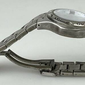 【1円出品】F0531 TAG HEUER タグホイヤー WK1211 200M 腕時計 クロノ QZ クォーツ 白文字盤 デイト 3針 メンズ腕時計 現状不動品の画像3