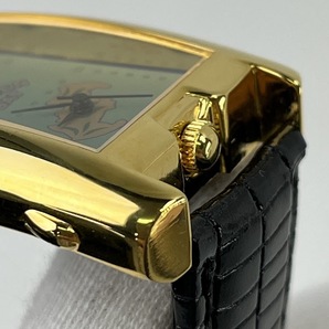 【未使用・非売品】F0526 GOLDEN BAT ゴールデンバット 腕時計 クォーツ メンズ時計 ゴールド ブラックベルト コレクション 現状不動品の画像5