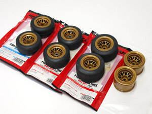 [M1280] Tamiya F104 for Raver tire set secondhand goods ( Tamiya hard soft wheel RC radio-controller F-1 spare tire rare )