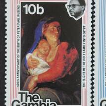 J463 ガンビア切手「バロック期のフランドルの画家ピーテル・パウル・ルーベンス(1577-1640)生誕400年記念切手4種完」1977年発行　未使用_画像2