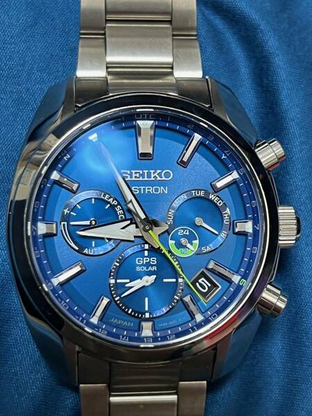 送料無料 中古 セイコー アストロン JAPAN COLLECTION 2020 1000本限定 ジャパンブルー SBXC055 SEIKO ASTRON GPS ソーラー