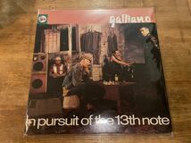 GALLIANO IN PURSUIT OF THE 13TH NOTE LP EU ORIGINAL PRESS!! ACID JAZZ名盤_画像1