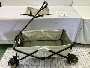 **[USED]HAKUBAVALLEY OTARI HAW CW-01 Grand carrier Wagon 4 wheel carry cart camp outdoor 160 size 