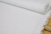 サラサラ清涼感のコットンリネン オフ白 微薄軽めのシャリ感 長4ｍ巾約150cmW巾 シャツ ブラウス ワンピース パンツ ワイドパンツ スカート_画像2