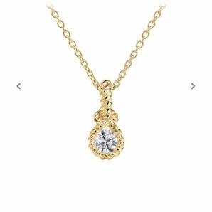 【極美品】フォーエバーマーク　ネックレス　エンコルディア　タイトノット　ダイヤモンド　K18 K18YG レディース　