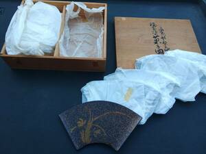 福島塗　菓子皿 １０枚　漆器 和器 茶道具 共箱つき