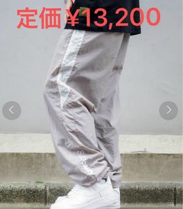 【超美品】最終値下げ品 定価¥13,200 Subciety ナイロンパンツ トラックパンツ グレー ベージュ 