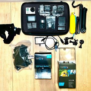 GoPro hero3 black edition + LCD touch monitor その他アクセサリー色々