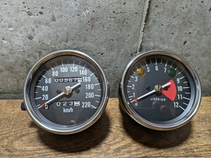 500SS Mach Ⅲli Pro speed meter * tachometer * original processing meter cover 250SS latter term KH250KH400 diversion interchangeable 