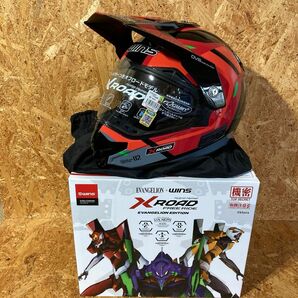 EVANGELION Wins Japan X-ROAD FREE RIDE L コラボ 別注 弐号機 オフロード ヘルメット