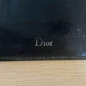 Dior メンズ　長財布　黒　エナメル 