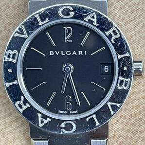 良品★ BVLGARI ブルガリ ブルガリ QZ BB23SS 黒文字盤 SS ベルト ブランド 腕時計 クオーツ ウォッチ レディース 稼働品 正規品の画像3