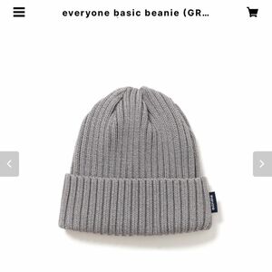 everyone basic beanie (GRAY) エブリワン