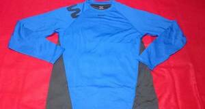 { new goods } Reebok speed . long sleeve T shirt S blue 