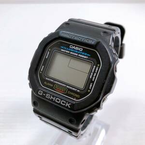 121【中古】CASIO G-SHOCK DW-5600E メンズ腕時計 デジタル QZ ブラック キングラム アナデジ カシオ Gショック 動作未確認 現状品