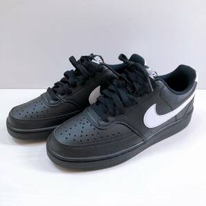 197【未使用】NIKE COURTVISION ナイキ コートビジョン FZ0630-010 ブラック ローカットスニーカー 24.5cm レディース メンズ 自宅保管品の画像1