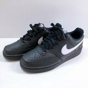 197【未使用】NIKE COURTVISION ナイキ コートビジョン FZ0630-010 ブラック ローカットスニーカー 24.5cm レディース メンズ 自宅保管品