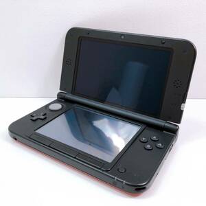 128【中古】Nintendo 3DS LL 本体 SPR-001 レッド×ブラック ニンテンドー 3DS LL 任天堂 タッチペンなし ジャンク 動作未確認 現状品