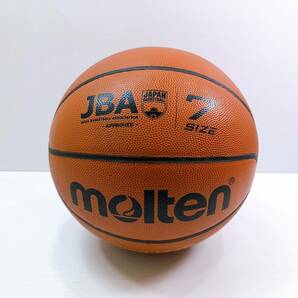 158【中古】molten モルテン バスケットボール JB5000 ７号球 FIBA バスケ B7C5000 ボール 屋内用 美品 ケース付き 現状品の画像2