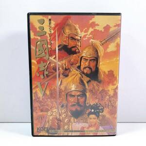 190【中古】三国志 V 歴史シミュレーションゲーム PC-9800シリーズ 3.5 2HD 7枚組 KOEI 光栄 当時物 動作未確認 現状品