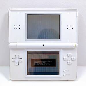 198【中古】Nintendo DS Lite 本体 USG-001 クリスタルホワイト ニンテンドー DSライト タッチペン 説明書 充電器付き 動作確認済み 現状品の画像8