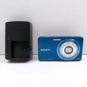 165【中古】SONY Cyber-shot DSC-W350 ソニー サイバーショット コンパクトデジタルカメラ ネイビー デジカメ ジャンク 動作未確認 現状品