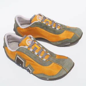 デッド!! US 7/ 25cm 新品 MERRELL RELAY FLY TANGERINE カーキｘ黄 メレル スニーカー