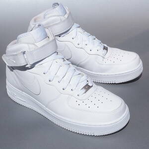 美品!! 20年製 US 9.5 / 27.5cm 限定 nike AIR FORCE1 MID ナイキ エア フォース ワン ミッド 白 27.5 315123-111