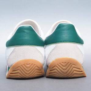 美品!! 希少!! US 8 1/2 / 26,5cm 日本企画 20年製 adidas カントリー COUNTRY OG 白x緑 レザー 天然皮革レザーの画像4