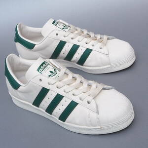  beautiful goods!! US 9 / 27cm limitation 21 year adidas super Star 82 white x green SUPERSTAR 82 natural leather 80s