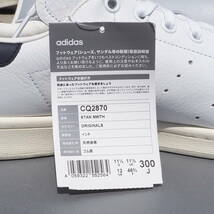 デッド!! US 12 / 30cm 新品!! 限定 19年製 adidas Originals STAN SMITH スタンスミス 白x紺 天然皮革レザー_画像5