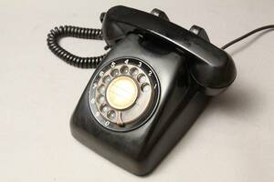  Showa Retro / telephone / black telephone / black /600-A1/ Vintage / objet d'art / Showa era 60 year 