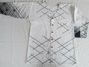 No.7{ hand made }dabo shirt * common carp . shirt yukata. remake / L size 