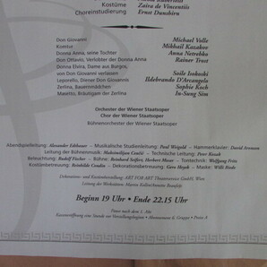 小澤征爾 アンナ・ネトレプコ モーツァルト 歌劇 ドン・ジョヴァンニ 2004年2月6日ウィーン国立歌劇場公演 告知ポスターの画像6