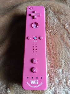 ジャンク扱い　Wiiリモコンモーションプラス　ピンク　