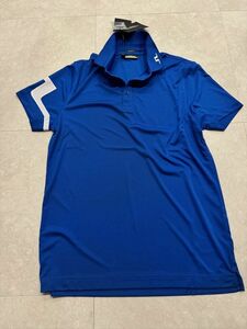 4658] new goods [J.LINDEBERG / J. Lindberg M stretch polo-shirt Bridge Logo 4way stretch golf wear ] blue 