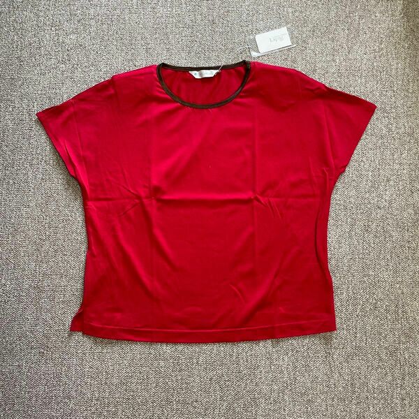 ［新品］Tシャツ 赤色　フレンチスリープ　